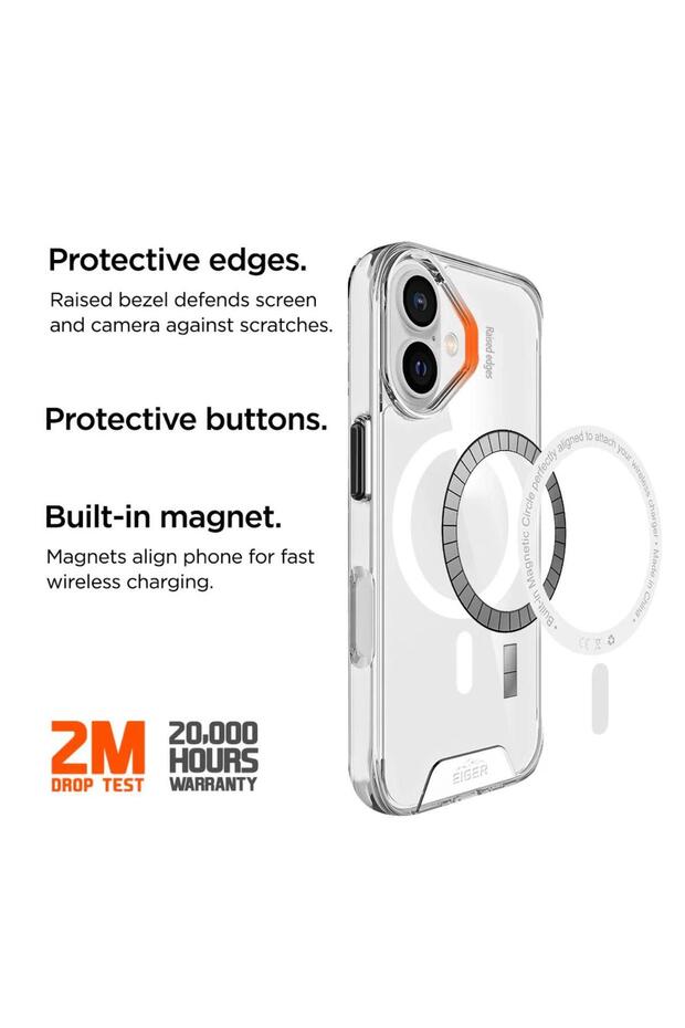 Husa Glacier Magsafe Case iPhone 16 Plus Clear - 2