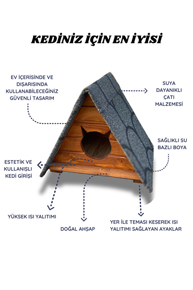 Ahşap Kedi Evi - 3