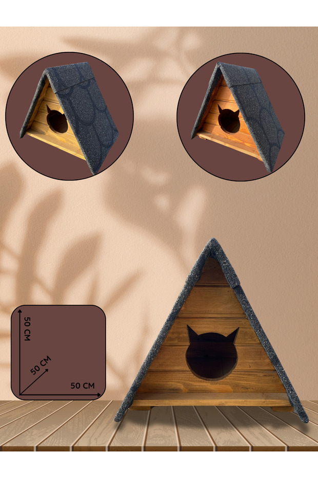 Ahşap Kedi Evi - 4