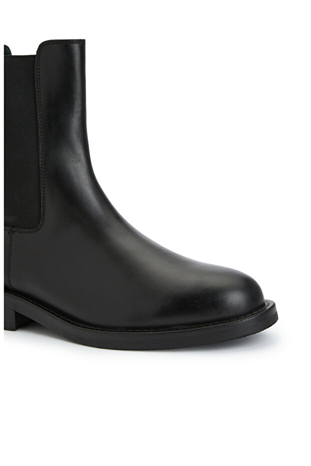 Siyah Kadın Deri Bot - 6