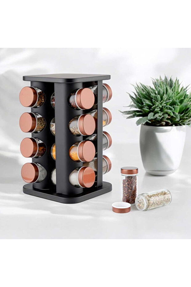 ROTATING SPICE RACK 16 CONTAINERS E-8256 - 2
