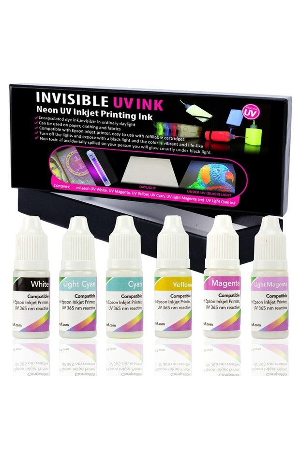 Invisible ink compatible with Epson L series printers, 6-color set - 1