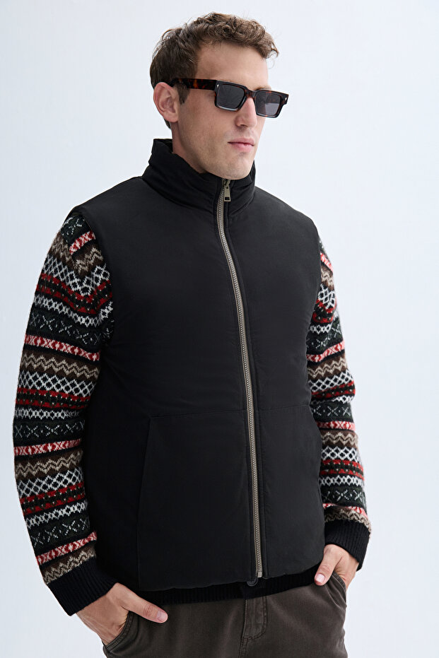 KAPİTONELİ ÇİFT TARAFLI YELEK - 4