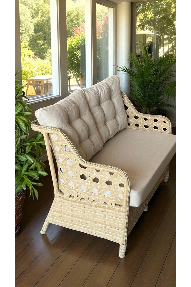 Sahara Latte 2+1+1 Küçük Ölçü Balkon Takımı - 5