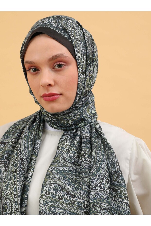 Ethnic Pattern Soft Shawl - Multi-Colored - V17 -Tuva - 2