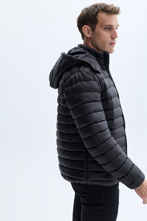 KAPİTONELİ KAPÜŞONLU PUFFER MONT - 3