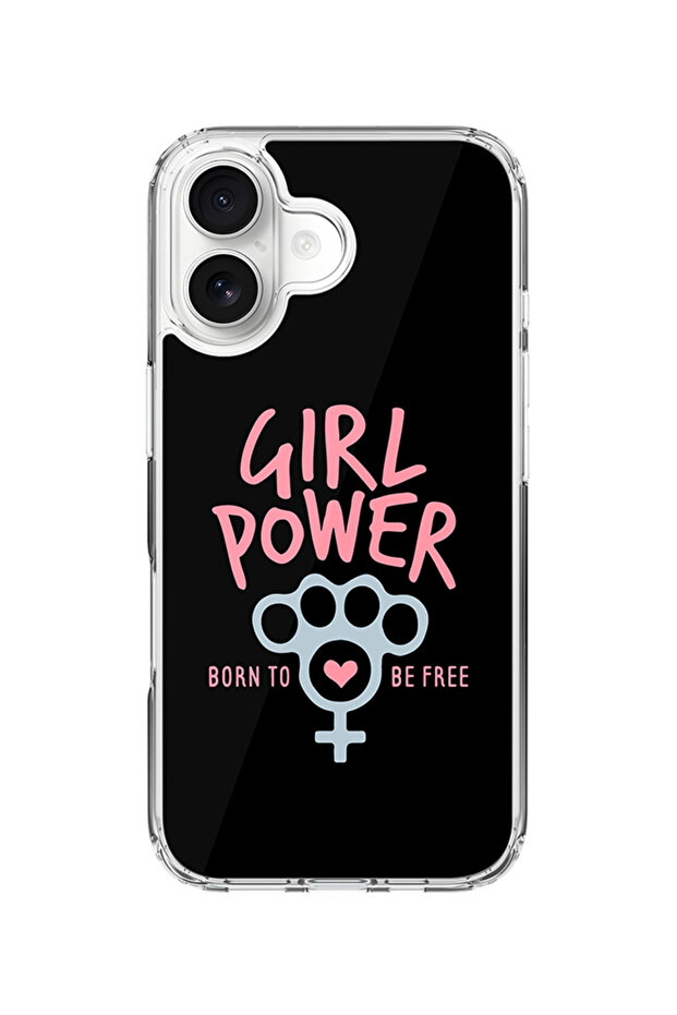 Classic Clear MagSafe Case for iPhone 17 , Hybrid Soft Case Flexible Transparent Cover - Girl Power