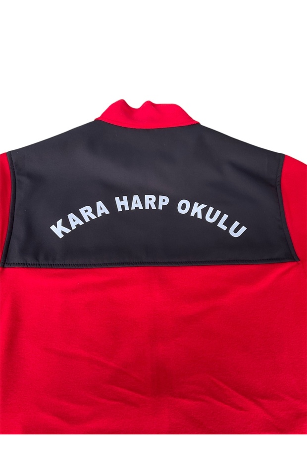Black Harp School Red Fleece Coat Unisex (Size m)