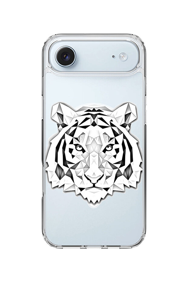 Classic Clear MagSafe Case for iPhone Air , Hybrid Soft Transparent Cover - Poly Tiger