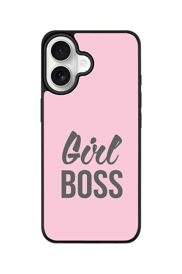 iPhone 17 Case, [Compatible with MagSafe] Slim Magnetic cover Phone Case iPhone 17 -Girl Boss (Pink)
