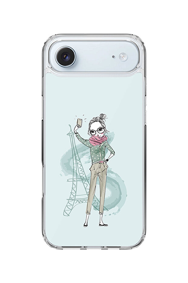 Classic Clear MagSafe Case for iPhone Air , Hybrid Soft Transparent Cover - Selfie by Eiffel