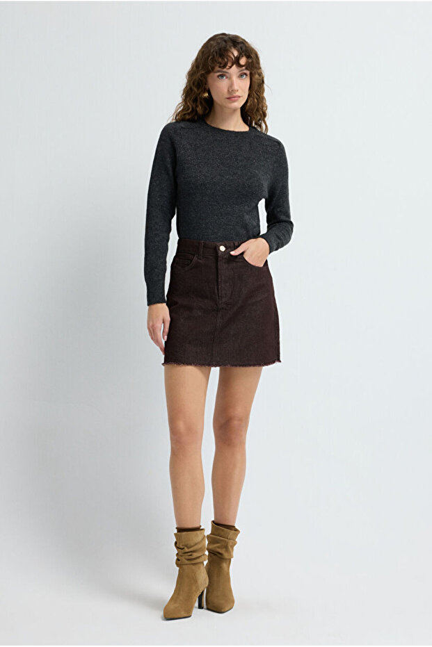 Cepli Denim Etek - 2