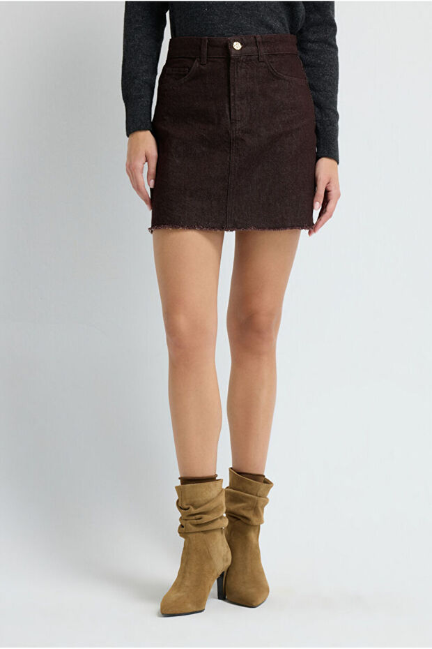 Cepli Denim Etek - 3