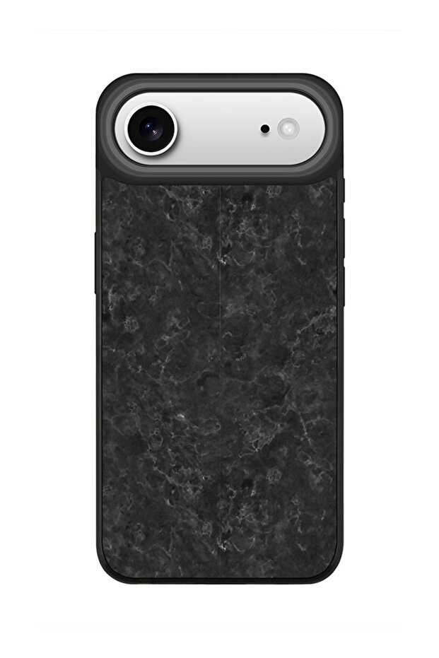 iPhone Air Case, [Compatible with MagSafe] Slim Magnetic cover Phone Case -Marble Texture Black