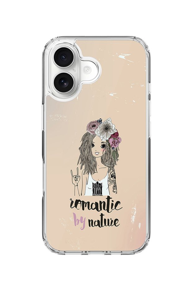Classic Clear MagSafe Case for iPhone 17 , Hybrid Soft Transparent Cover - Romantic by Nature