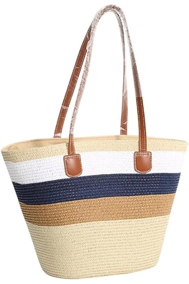 Fashion Loft Woven Beach Straw Bags For Women