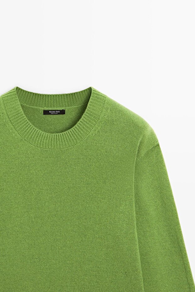 Yün karışımlı bisiklet yaka kazak - 6