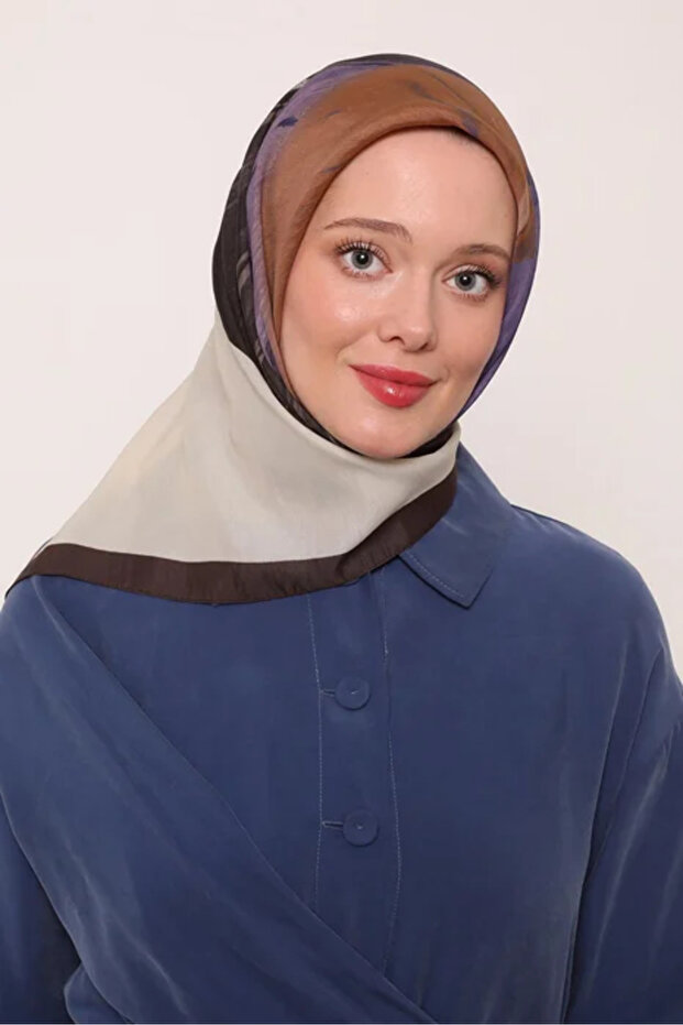 وشاح فلورا - بني غامق - 3