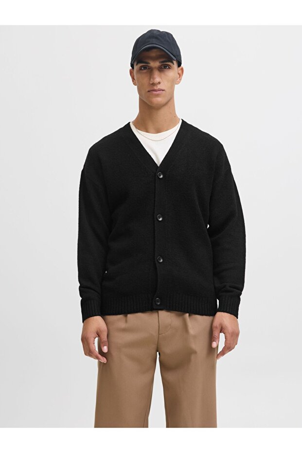 Strickjacke Einfarbig Strickjacke - 1