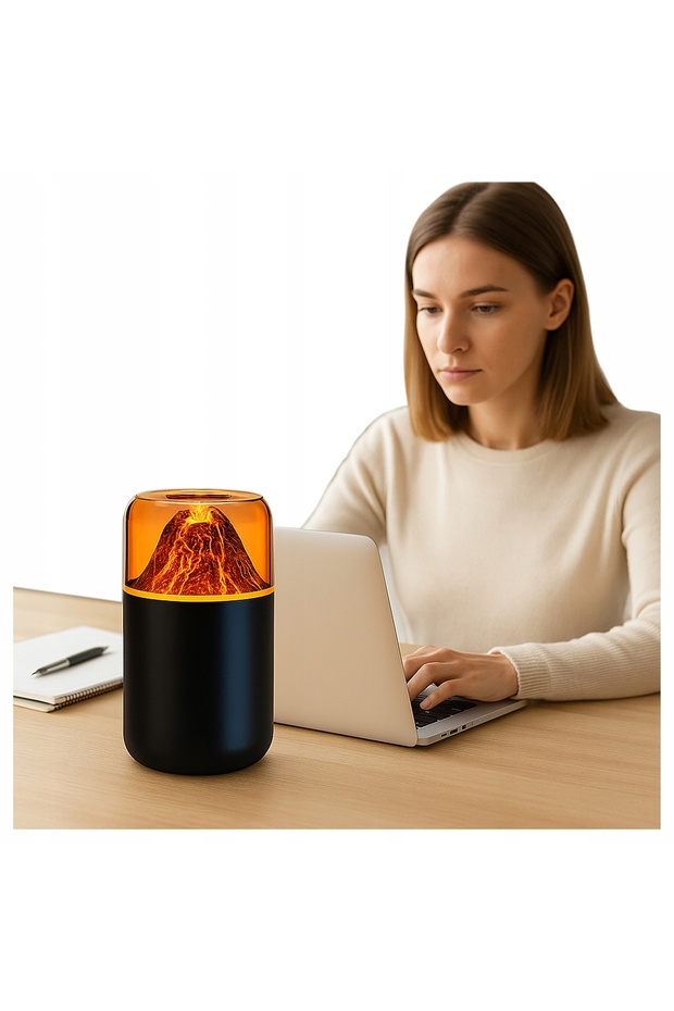 Aroma diffuser with RGB LED, volcano effect, 2 operating modes, 180 ml tank, USB, 120 x 65 mm - 9
