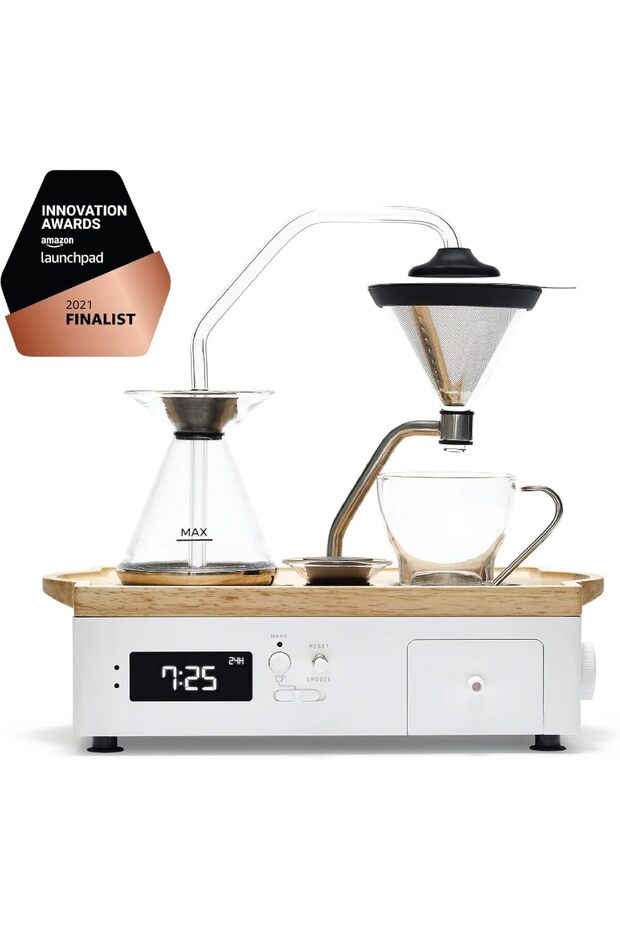 Joy Resolve Coffee & Tea Alarm Clock (White)