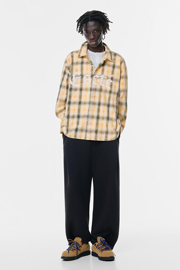 Kareli uzun kollu gömlek - 3