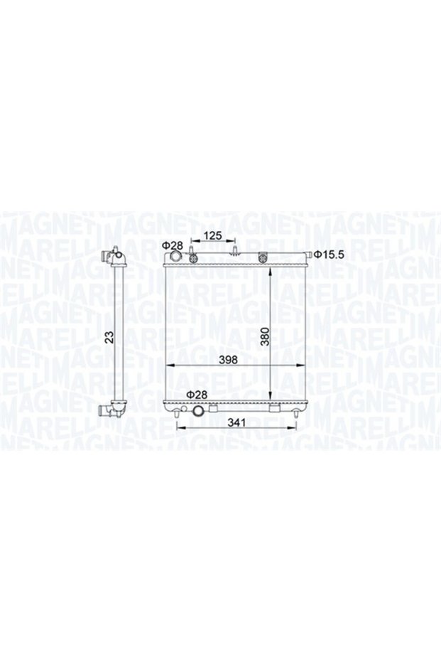 Radiator, Citroen C3 2,