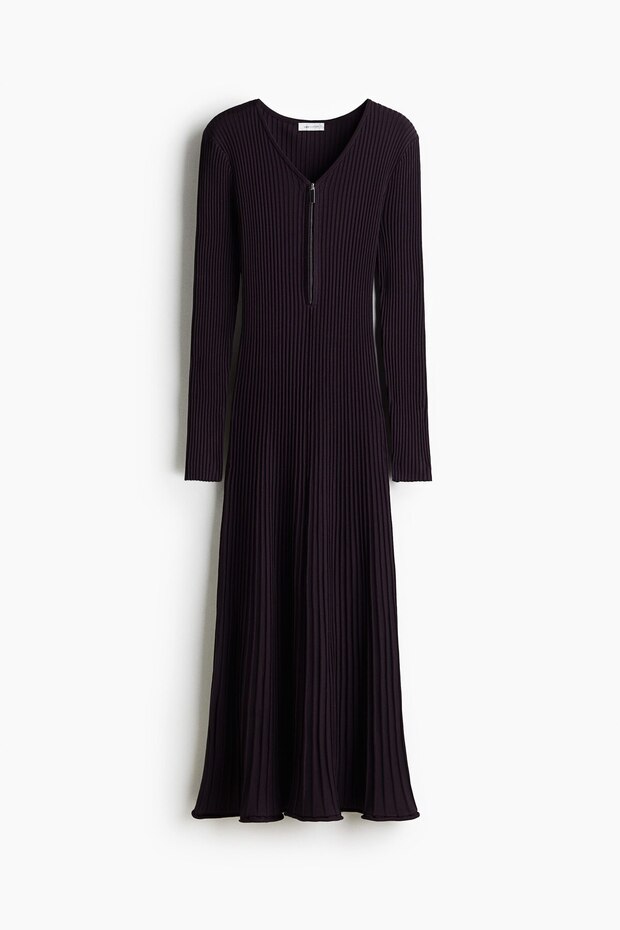 Lastik Örgülü Elbise - 3