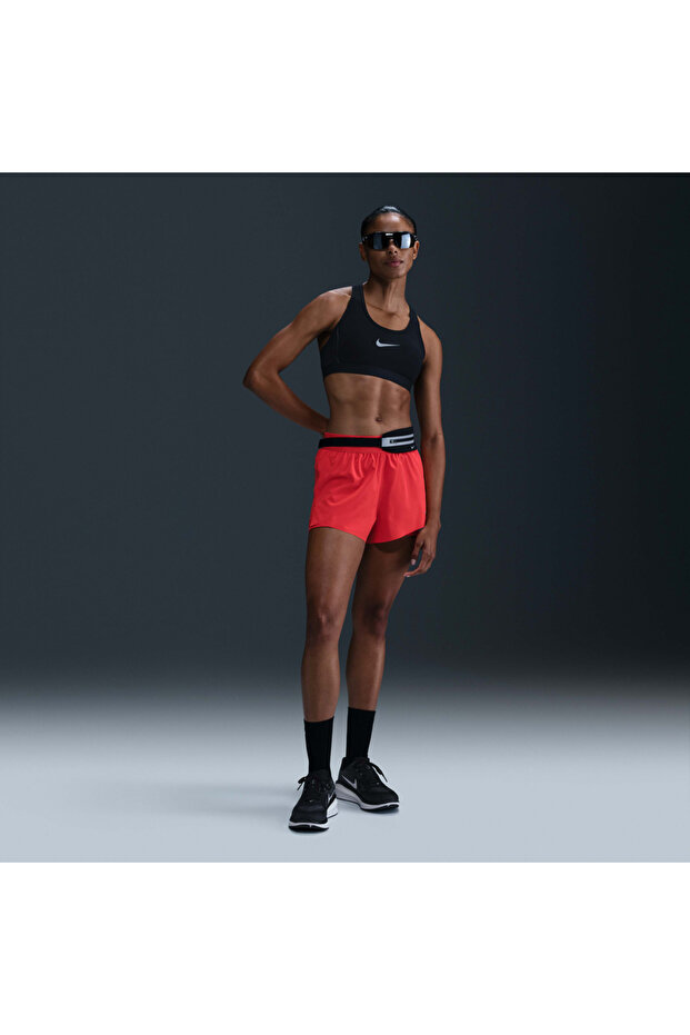 Swift Dri-Fit High Waist 2-in-1 Running Kırmızı Kadın Taytlı Şort - 8