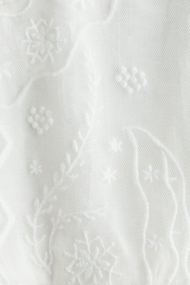 Dantel Ara Parçalı Bluz - 2