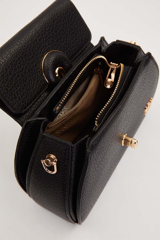 Siyah Kutu Formlu El Çantası - 3