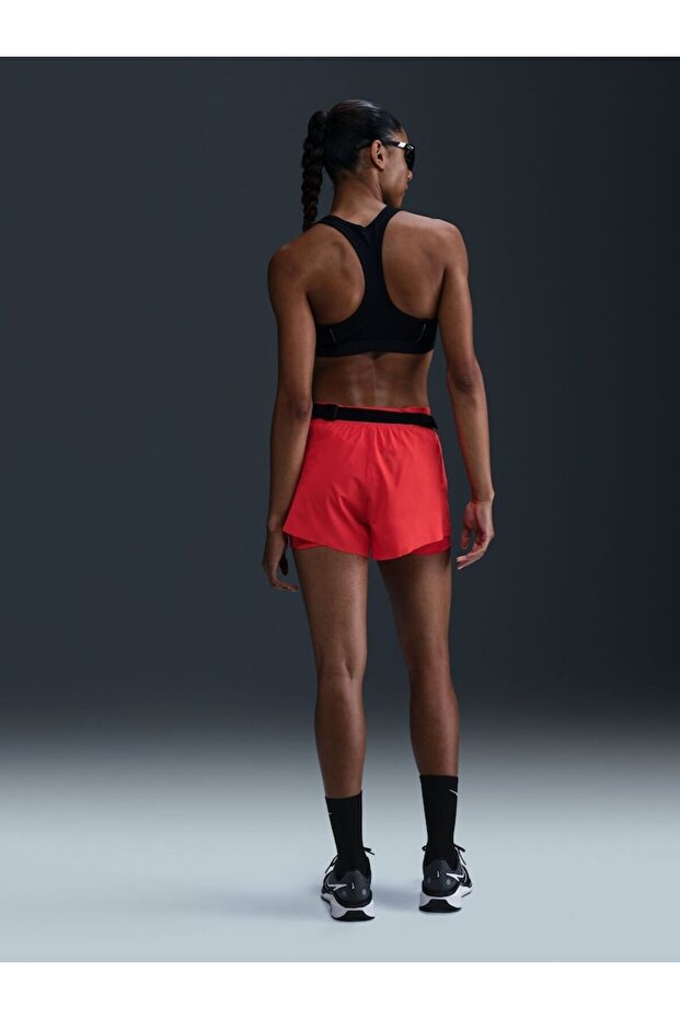 Swift Dri-Fit High Waist 2-in-1 Running Kırmızı Kadın Taytlı Şort - 7