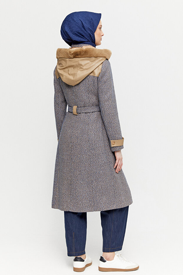 Deri Kombinli Kap - 6