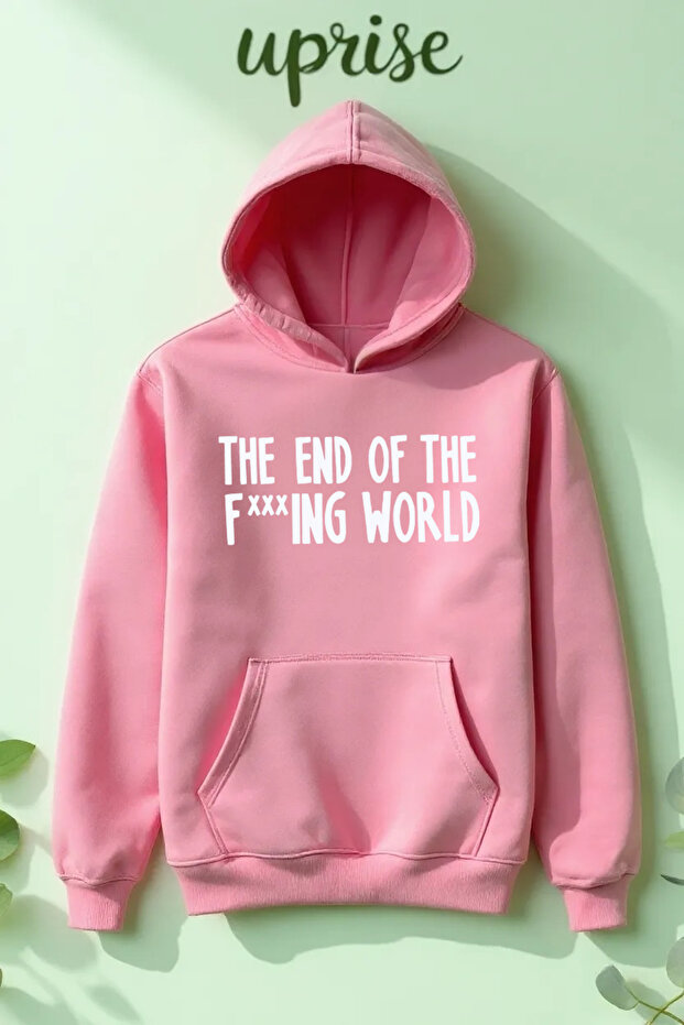 سويت شيرت كبير الحجم مصنوع من القطن المطبوع بـ 3 خيوط من The End Of The World