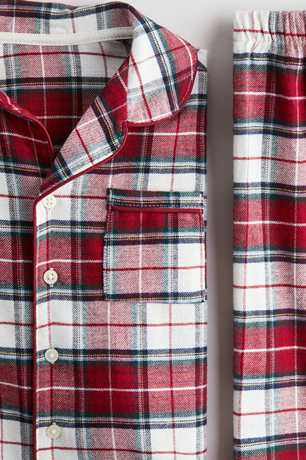 Pamuklu Flanel Pijama Takımı - 2