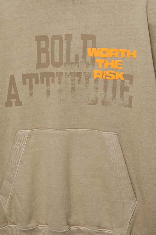 Kapüşonlu Bold Attitude sweatshirt - 7