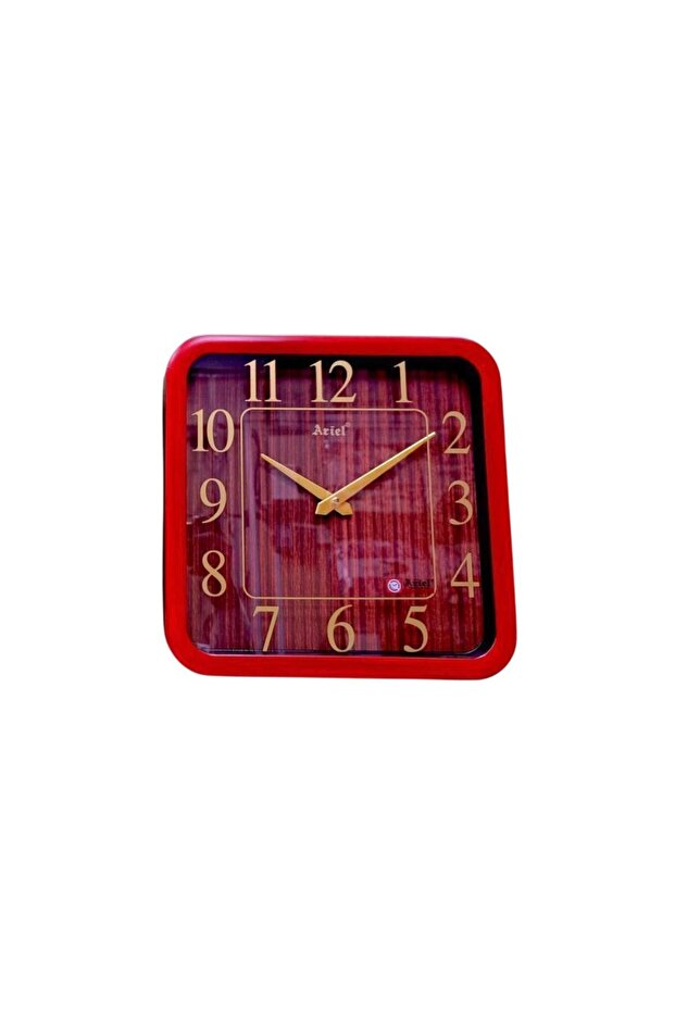 Ariel Maroon Analogue Clock A-1494