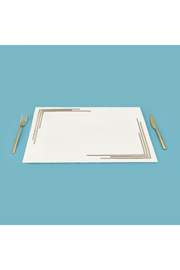 Kitchen Deri Amerikan Servis - Krem - 32x44 cm - 2