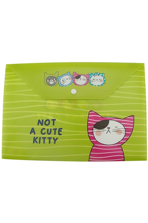 A4 folder with staple, So many cats, PP, 0.2mm, various colors, - 3