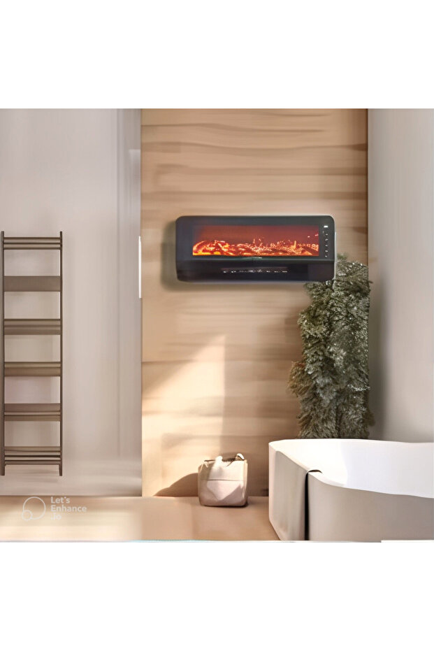 دفاية كهربائية 2 في 1 تدفئة 2000 واط وديكور بتصميم انيق وعصري - 2