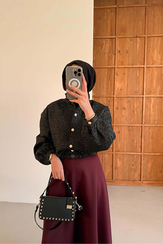 Brokar Ceket Siyah - 3