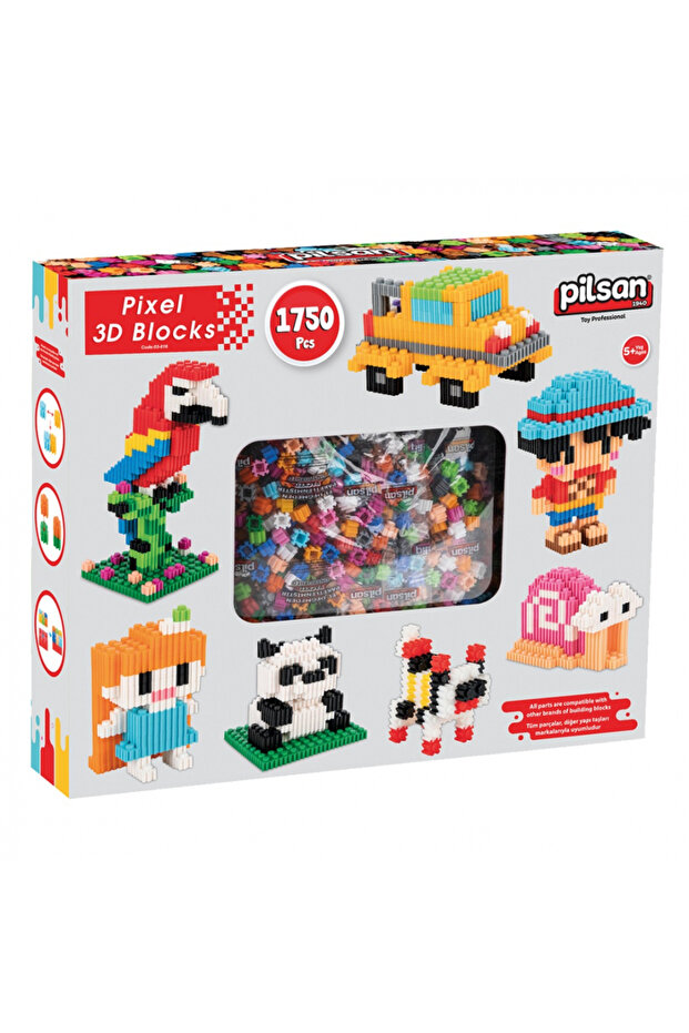 Set of 1750 building pieces 3D Pixel Blocks - 9