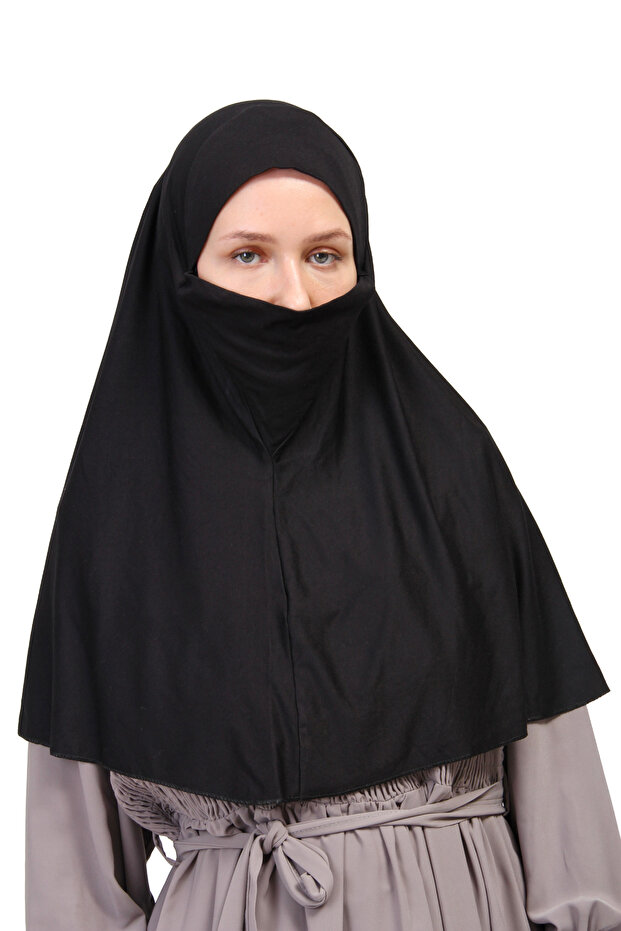 Practical Scarf with Veil - Ready-To-Wear Turban Without Veil – Soufflé Model, Non-Slip and Anti-Sweat