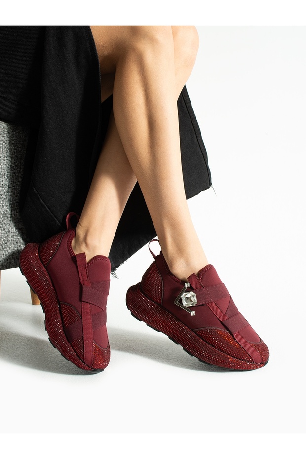 Goccia Burgundy Stone Women's Sneakers