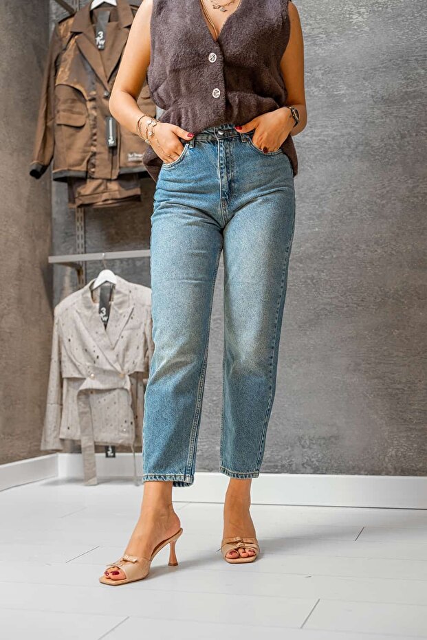 BUZ MAVİ MOM JEAN - 3