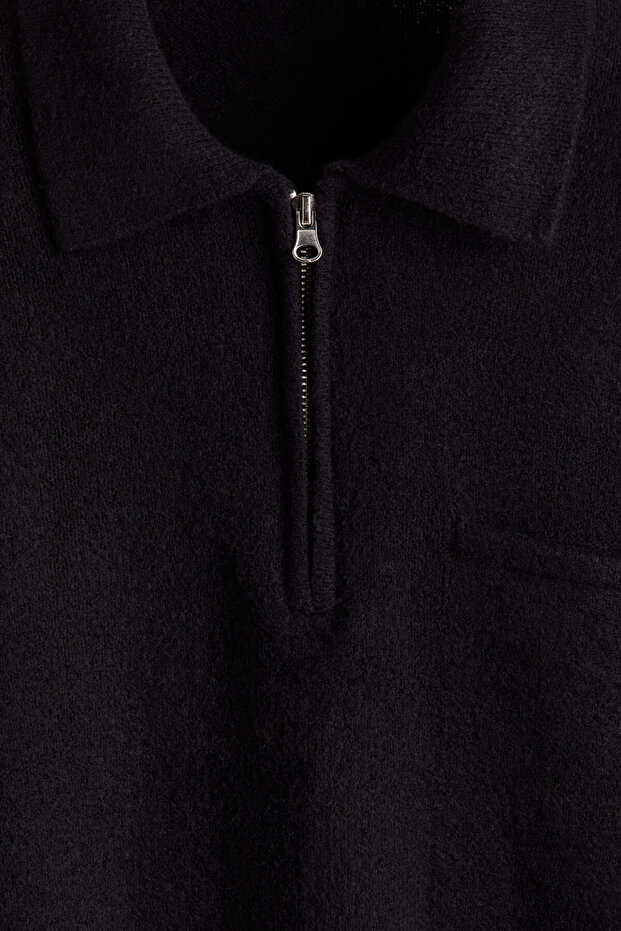 Yarım Fermuarlı Kazak Regular Fit - 6