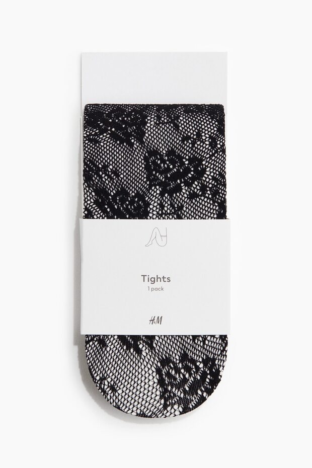 Dantel Külotlu Çorap - 1