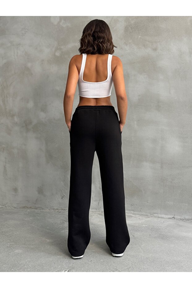 Női téli 3 szálas polár bélésű baggy melegítőnadrág - 4