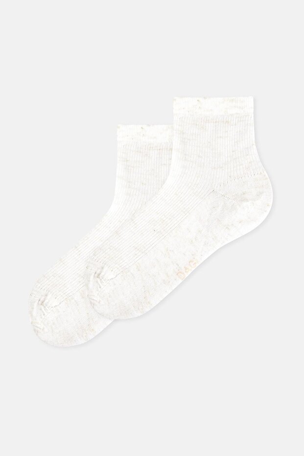 Ekru Kadın Çorap - 1