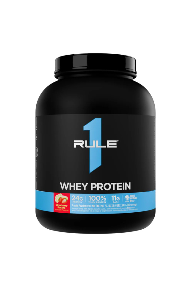 R 1 Whey Protein Blend, Strawberry Banana, 4.9 Lb, 24 Grams of Protein Per Serving